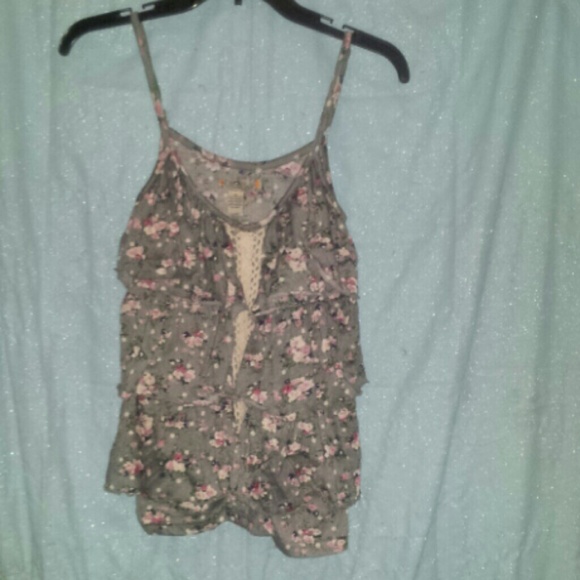 Spaghetti strap flowered top