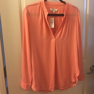 Peach blouse