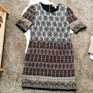 Patterned Shift Dress