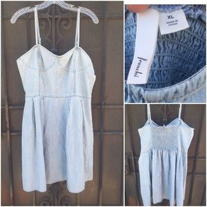 💙Spaghetti Strap Denim mini dress💙