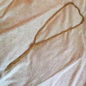 Gold Tassel Necklace