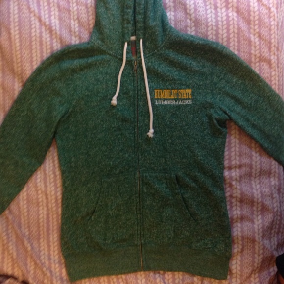 Humboldt university lumber jacks, zip up hoodie