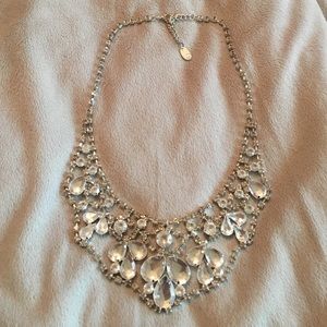 Sparkly Silver Statement Necklace