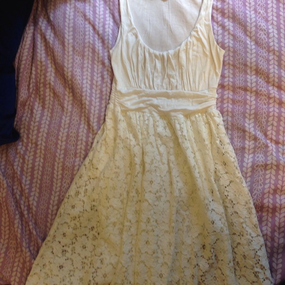Super soft cream lace dress