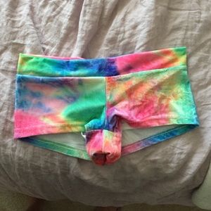 iHeartRaves tie dye velvet bottoms