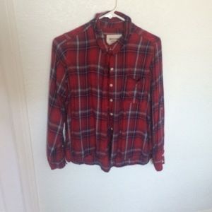 Red and blue flannel XL