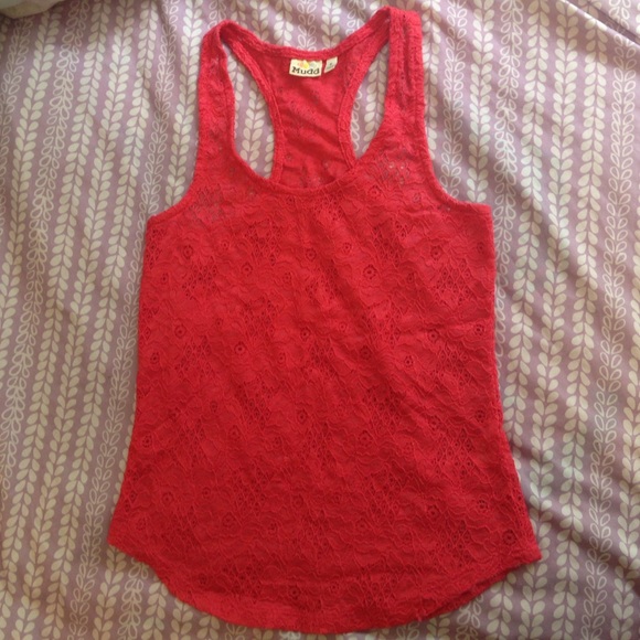Hot salmony pink or coraly pink, tank top