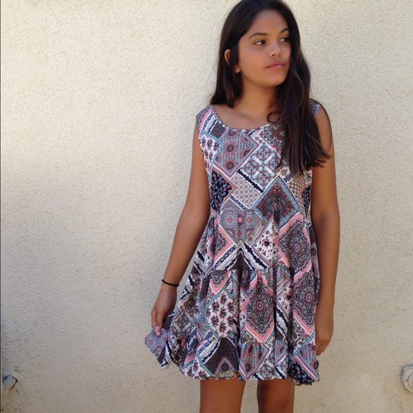 Loose floral dress