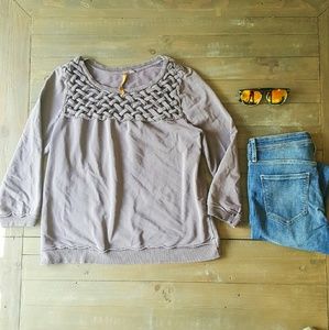 Anthropologie's Saturday/Sunday Purple Sweatshirt
