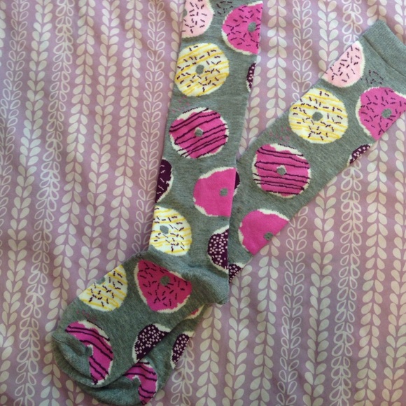 Brand new, never worn, donut socks