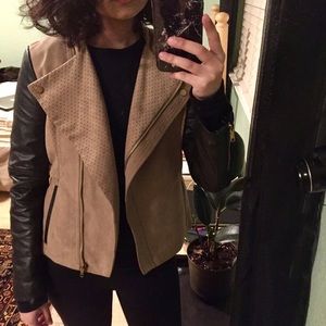 H&M suede and leather jacket