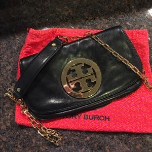 Tory Burch Black Leather Cross Body