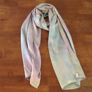 Aquagorgeous silk scarf, lilac blue pink
