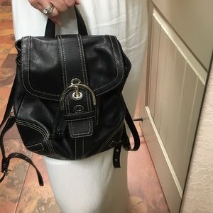 COACH Leather Backpack