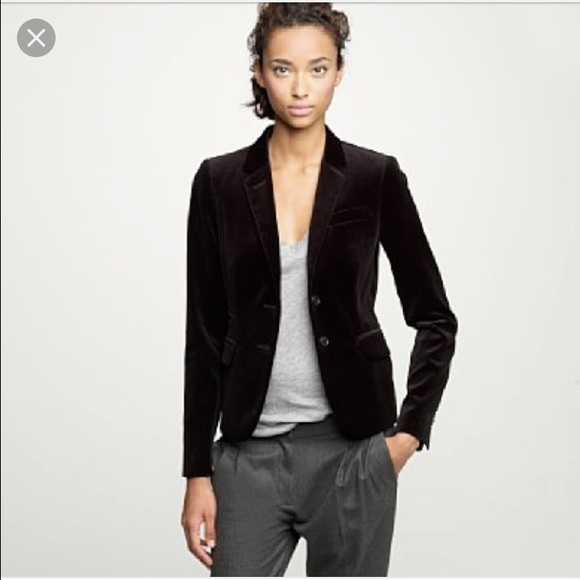 Black velvet schoolboy blazer from j. Crew. BNWOT