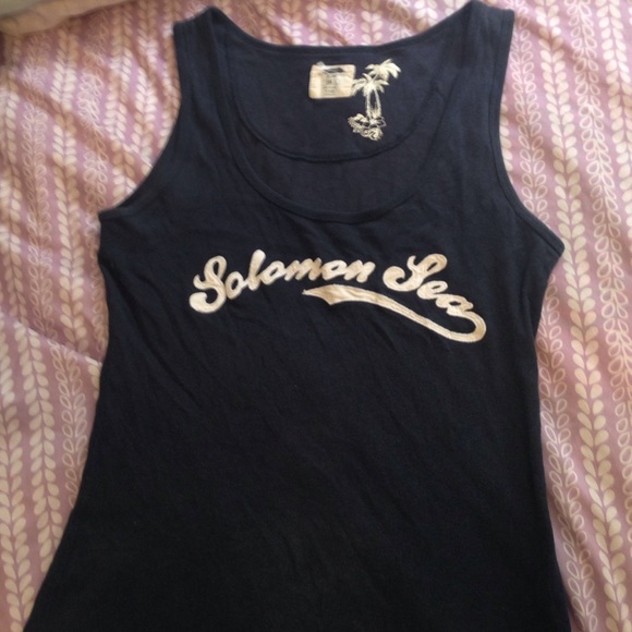 Navy blue tank top
