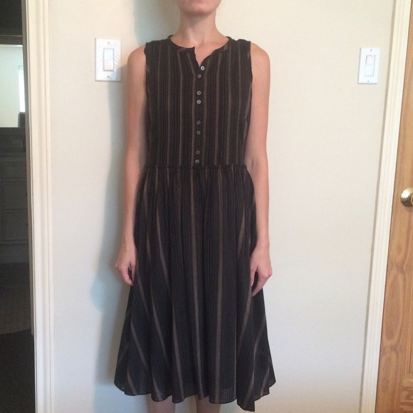 Banana Republic Midi A-Line Cotton Dress