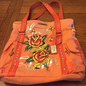 Large Ed Hardy tote bag