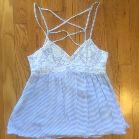 Abercrombie & Fitch lace tank cami brandy LF sabo