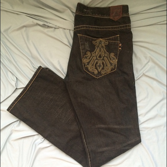 Mens 34/34 Dark Archaic Denim Jeans