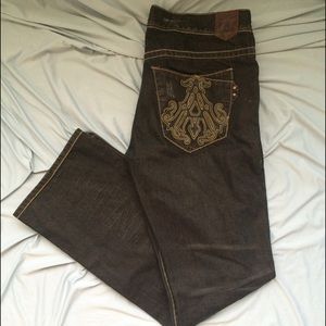 Mens 34/34 Dark Archaic Denim Jeans