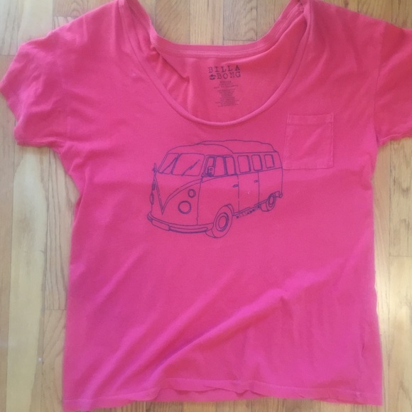 Billabong surf van tshirt M brandy cute