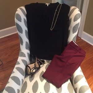 Joie Split Collar Rancher in Black