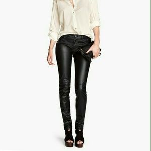 H&M Faux Leather Pants