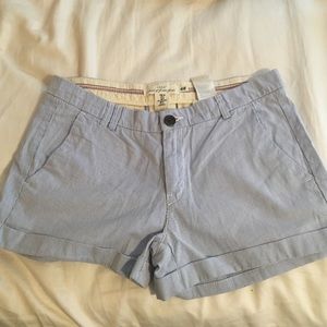 H &M blue and white stripped shorts size 6!