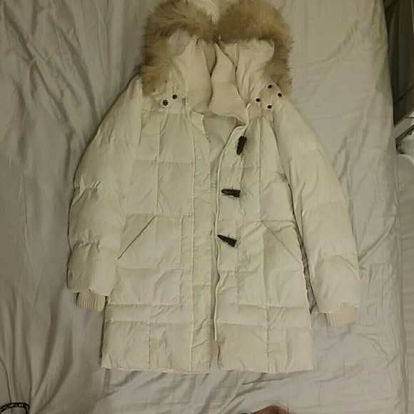 BCBG - Down Coat with Racoon fur
