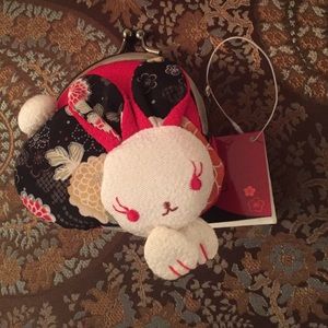 NWT Traditional Japanese  Chirimen change purse