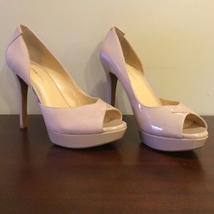 Gianni Bini Nude Peep Toe Heels