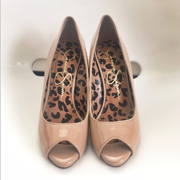 Jessica Simpson Peep toe heels sz 5.5