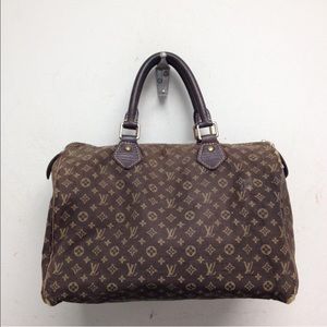 Louis Vuitton #3910 speedy 30 Mini Lin Satchel