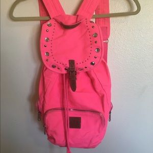 PINK hot pink backpack