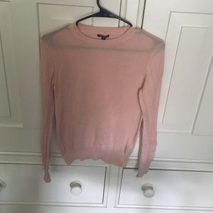 Shear pink sweater