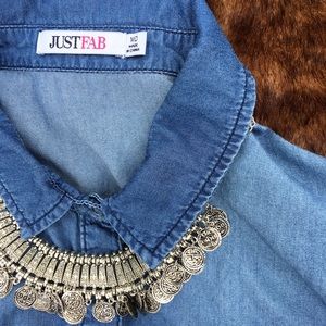 JustFab Denim Shirt