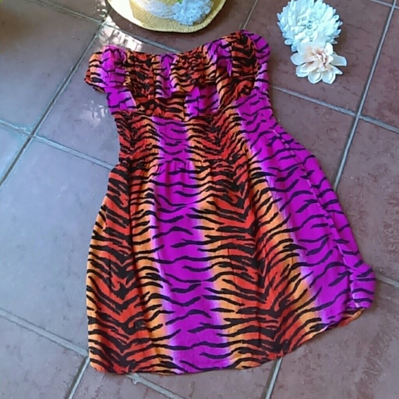 Animal Print Mini Dress sz M