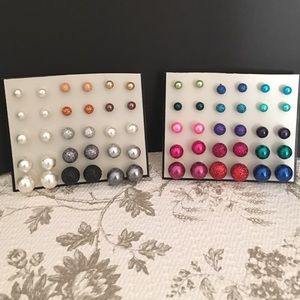 2 Sets of Multicolor Earrings