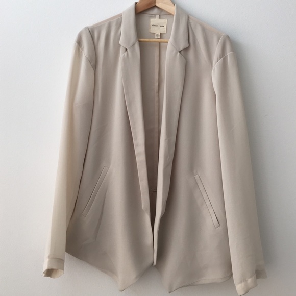 Silence and noise sheer back blazer