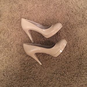 4" Cream Patent heels