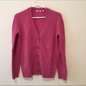 UNIQLO pink wool sweater