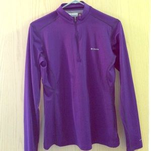 Purple Columbia pull over half zip