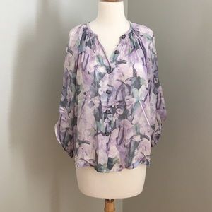 Tucker classic silk floral blouse
