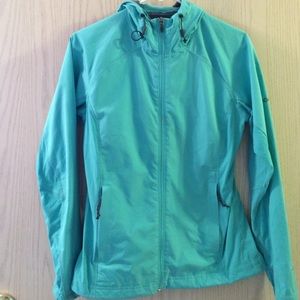 Teal blue Columbia Omni-Shield Rain jacket