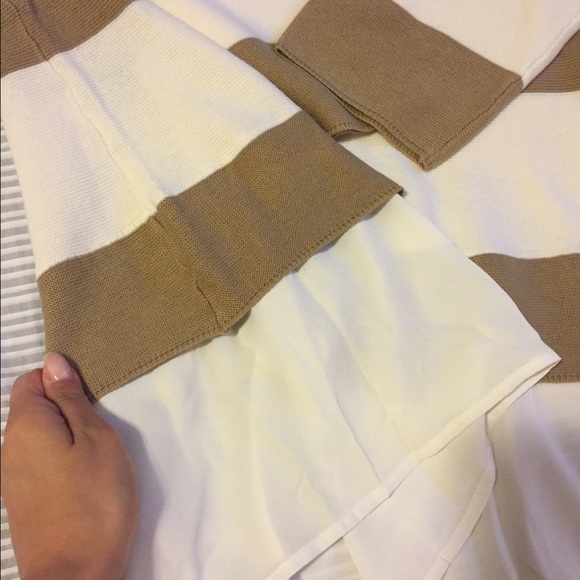 Camel /Ivory chiffon sweater 🍁 - Picture 4 of 4