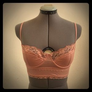 Anthro Silky Long-Line Bra