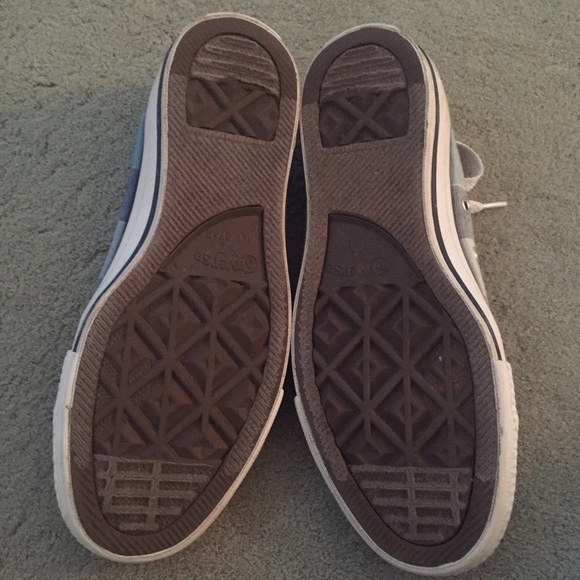 Blue Plaid Converse - Picture 2 of 3