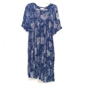 Black Floral Loose Flowing Mumu