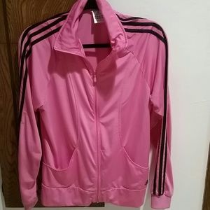 Pink and Black Adidas Jacket